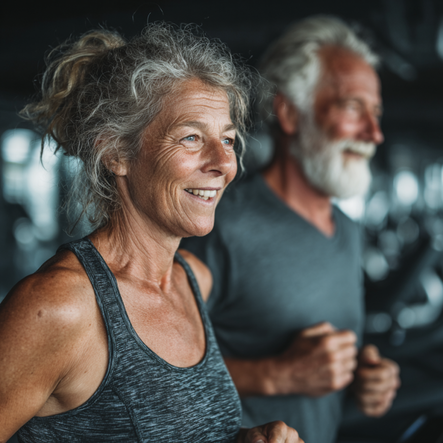 Instructor FlexSummit lucrând individual cu o senioară într-un mediu prietenos și încurajator